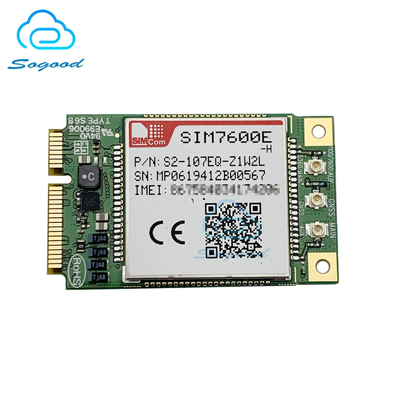Модульный многодиапазонный мини модуль SIMCOM pcie LTE Cat4 SIM7600 с поддержкой Wi Fi EDGE GPRS GSM