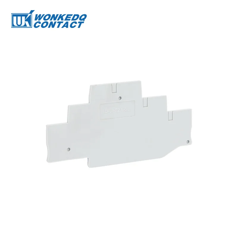 1Pc D-PT2.5-3L End Barrier Plate PT 2.5-3L Plug Wire Electrical Connector Din Rail Terminal Block Accessories End Cover din rail terminal block