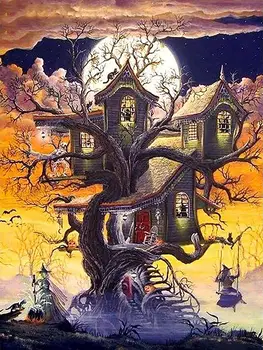 

5D Diamond Painting Moon Tree for Adults by Number Kits Paint with Diamonds Arts Full Drill DIY for Home Wall Decor Craft