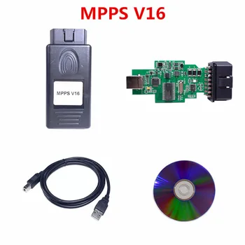 

10pcs/lot DHL Best MPPS V16 ECU Chip Tuning Professional Tool MPPS V16 For EDC15 EDC16 EDC17 Inkl CHECKSUM CAN Flasher Remapper