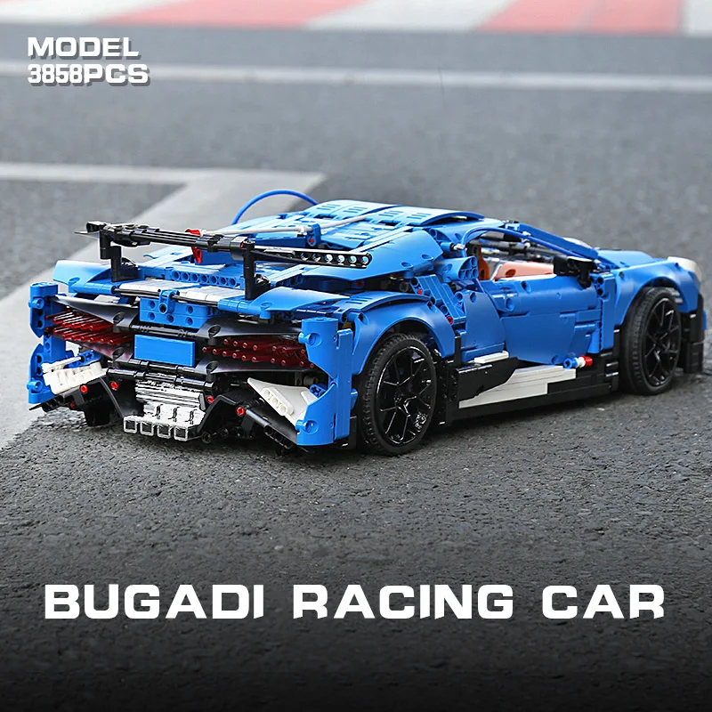 Yeshin 20086 Technic Car совместимая с Legoing 42083 Bugattis игрушки чугун автомобильные детские