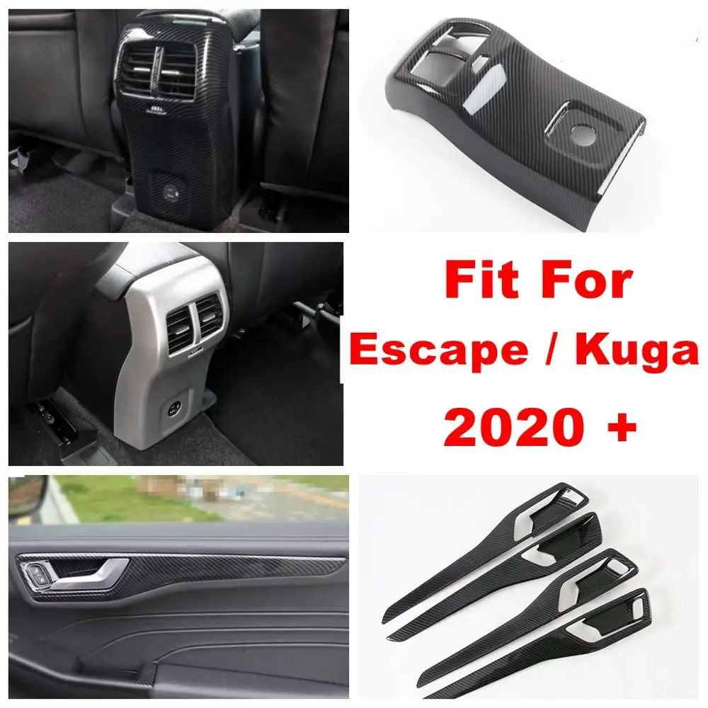 

Rear Armrest Box Anti Kick Panel Air AC Vent Outlet / Door Handle Panel Cover Trim Accessories For Ford Escape / Kuga 2020-2024