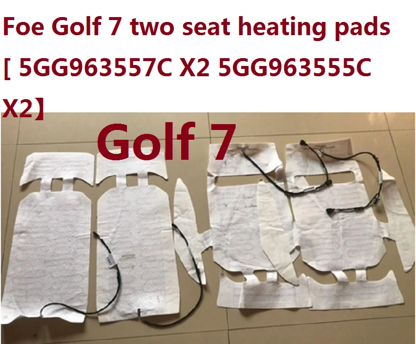 Подушка с подогревом и спинкой или Соединительная проводка для V W golf MK7 для Skoda MQB Octavia Подушка с подогревом - Название цвета: Golf 7  2 seat