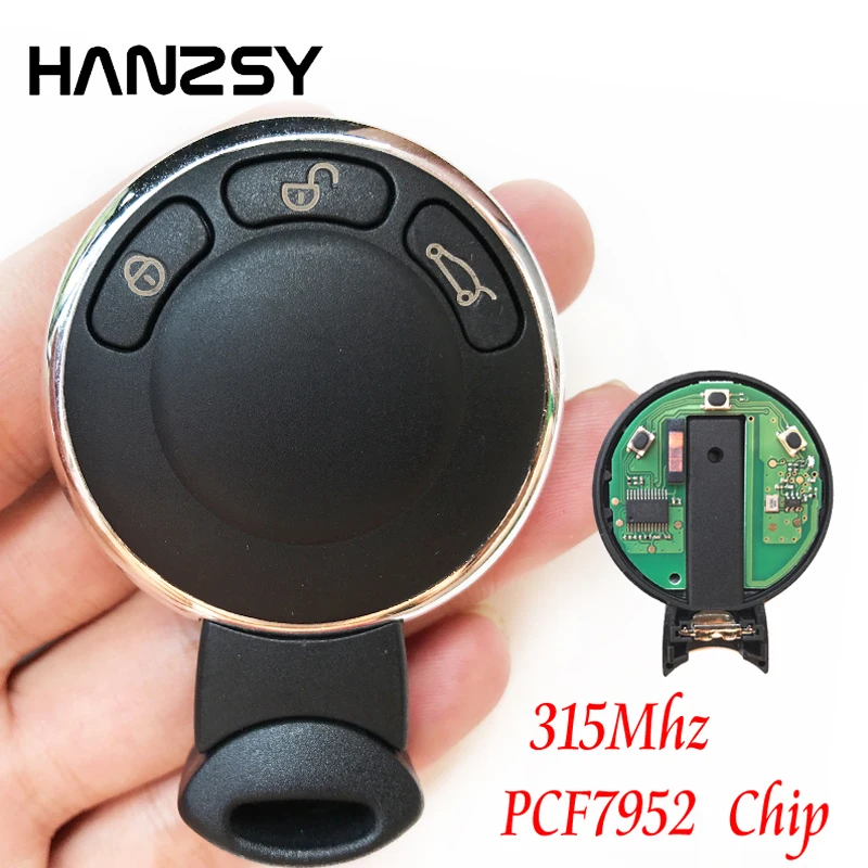3 Buttons Car Smart Key For BMW Mini Cooper R56 Complete Remote Key 315 Mhz ID46 Chip PCF7952 Auto Key Uncut blade 3 Buttons Car Smart Key For BMW Mini Cooper R56 Complete Remote Key 315 Mhz ID46 Chip PCF7952 Auto Key Uncut blade