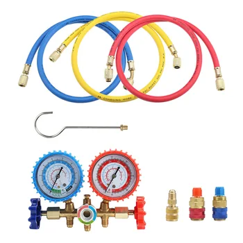 

Copper Valve Double Gauge Valve Suitable for Automotive Air Conditioning Household Air Conditioning Add Refrigerant ALI8