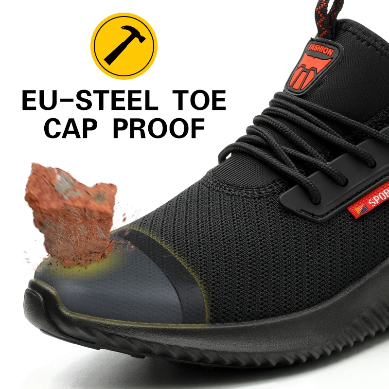 Safety Work Shoes Construction Men Outdoor Steel Toe Cap Shoes Men Puncture Proof High Quality Lightweight Safety Boots - 2