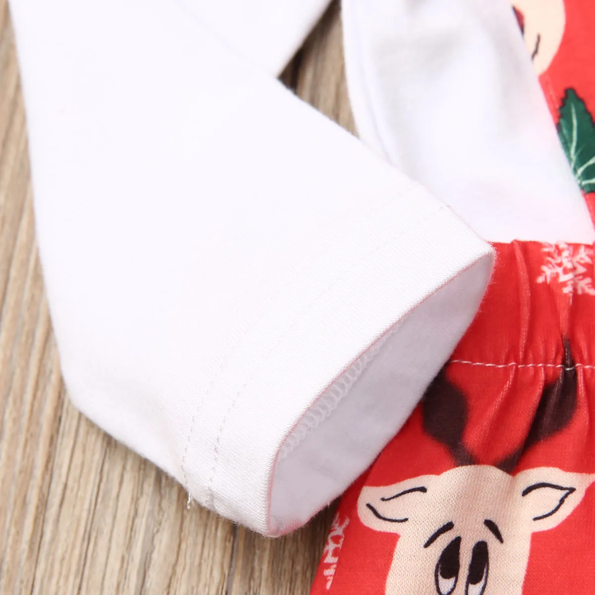 Хлопковая Рождественская Одежда для новорожденных мальчиков и девочек комбинезон с длинными рукавами Топы Брюки шляпы, Рождественский комплект из 3 предметов для детей от 0 до 18 месяцев