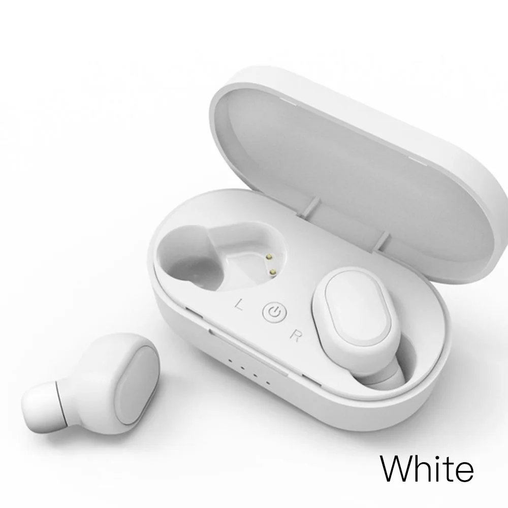 Wireless Bluetooth Earphones M1 TWS Stereo Surround Bluetooth Headset Noise Cancelling Headphones With Microphone Handsfree - Цвет: Silver