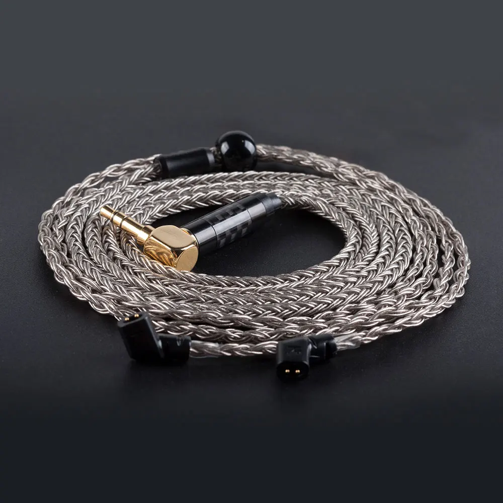 Hifihear 16 Core посеребренный кабель 2,5/3,5 мм сбалансированный кабель с MMCX/2pin коннектор изгиб Jack V90 BA5 ZSX BLON BL03