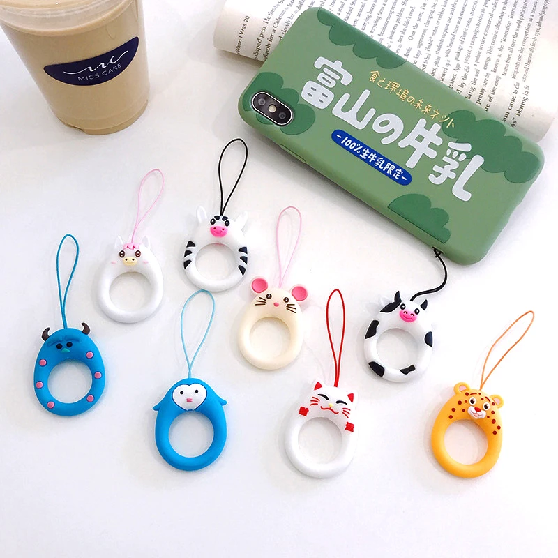 Короткие мобильный телефон ремень Kawaii Ремешок стежка универсальные чехлы для