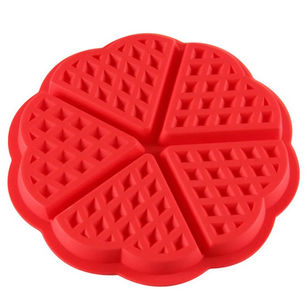  Silicone Molds for Baking, 5Pcs Mini Waffle Mold, Mini