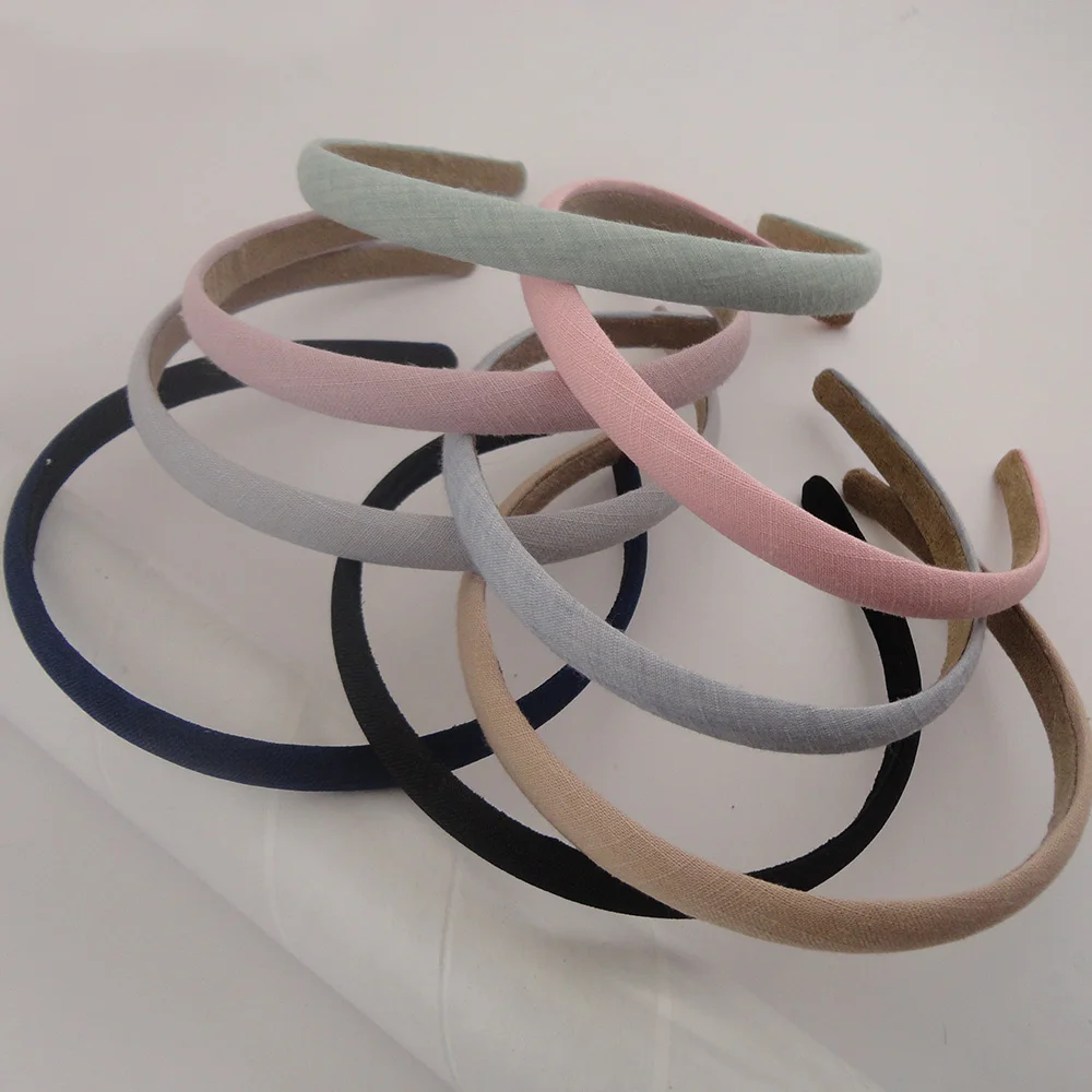 Hemp Fabric Hair Accessories Plastic Hair Accessories Linen Hair Accessories 10pcs