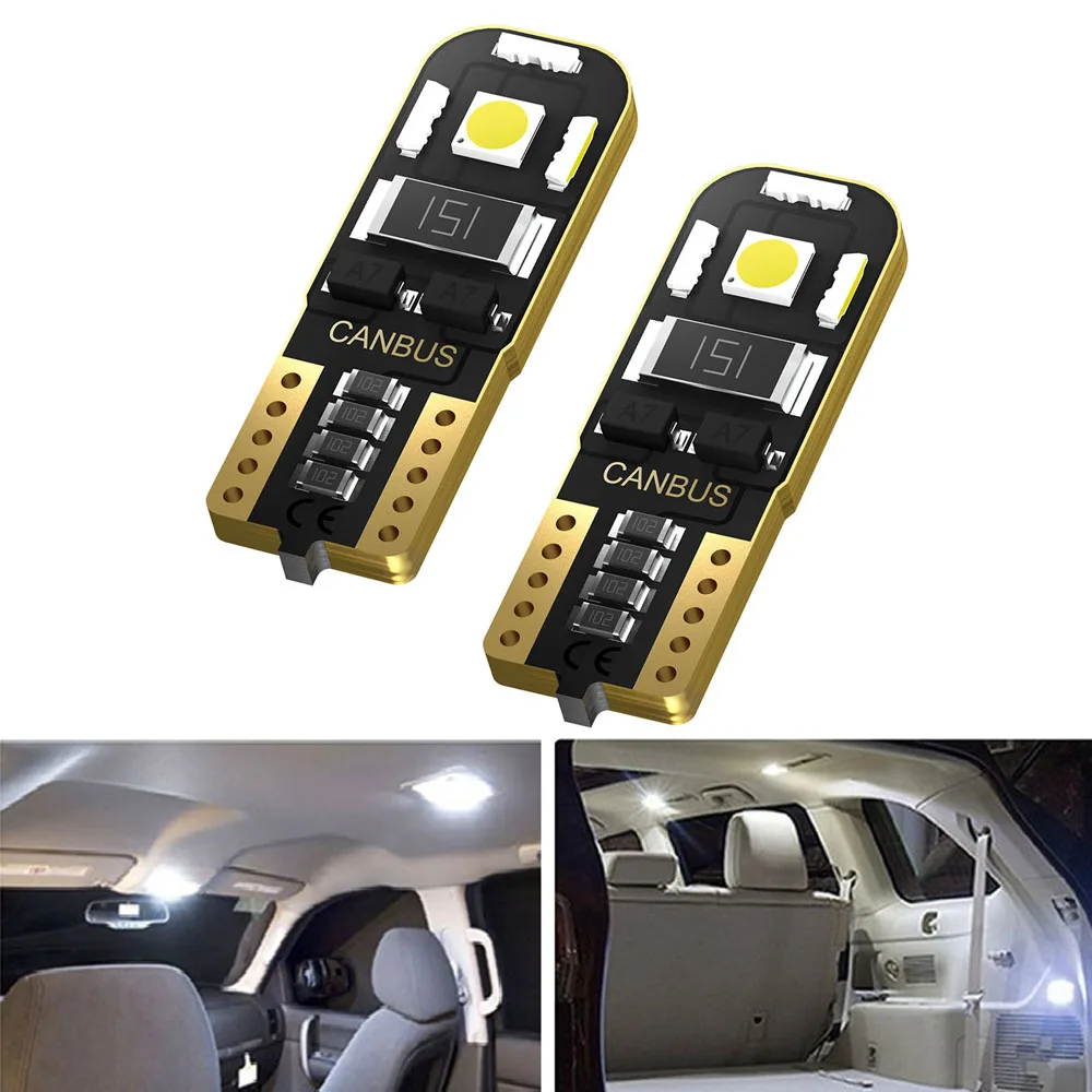 2x W5W T10 Светодиодная лампа Canbus для внутреннего освещения VW Passat B5 B6 B7 CC Golf 4 5 6 7 GTI Beetle