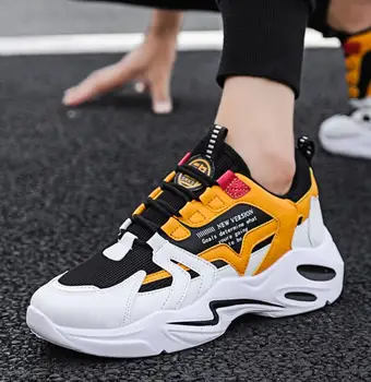 

2019 New Spring Autumn designer Men Sport Shoes For Outdoor Comfortable Men Trianers Sneakers chunky Sneakers tenis masculino