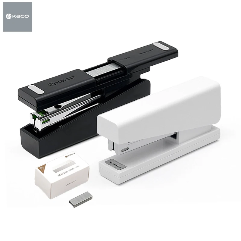 Kaco-grapadora LEMO Original con 100 piezas, accesorios de papelería para oficina, suministros escolares, 24/6, 26/6