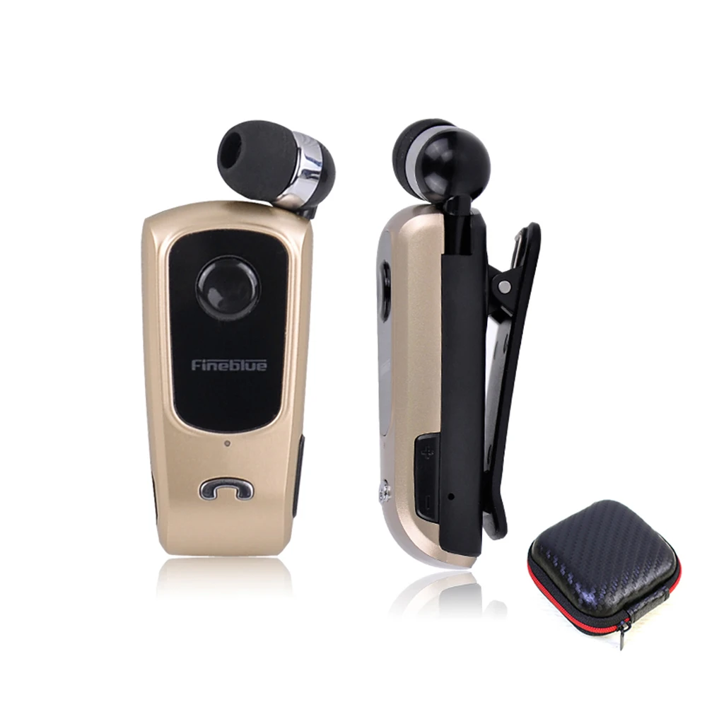 FINEBLUE-auriculares inalámbricos F920 con Bluetooth, manos libres, vibración, recordatorio de llamadas, Clip de conducción, para teléfono con micrófono