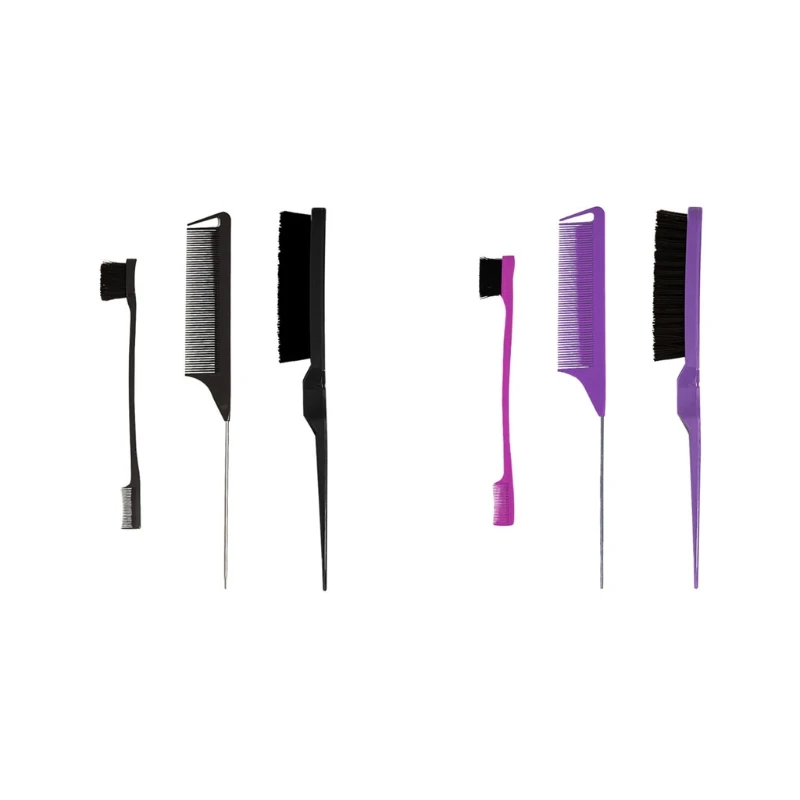 3-piece hair brush set