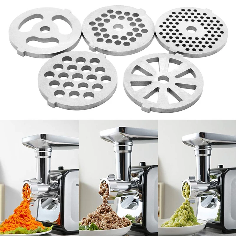 

Meat grinder knife 7 Piece Stainless Steel Meat Grinder Plates Discs and Blade for Food Chopper and Meat Grinder Machinery Parts
