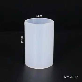 

DIY Crystal Epoxy Mold UV Resin Dried Flower Decoration Hex Cylindrical Mould T4MD