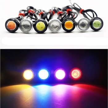 

6 Color Eagle Eye Light 18/23MM LED DRL Daytime Running Lights For Car Work Light Waterproof Signal Parking Lamps AE
