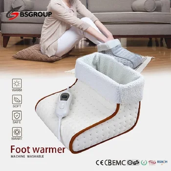 

220V-240V EU Plug 100W Portable Microplush Washable Heating Shoes Electric Heating Foot Warmers Heated Foot Warmer Pads Booties