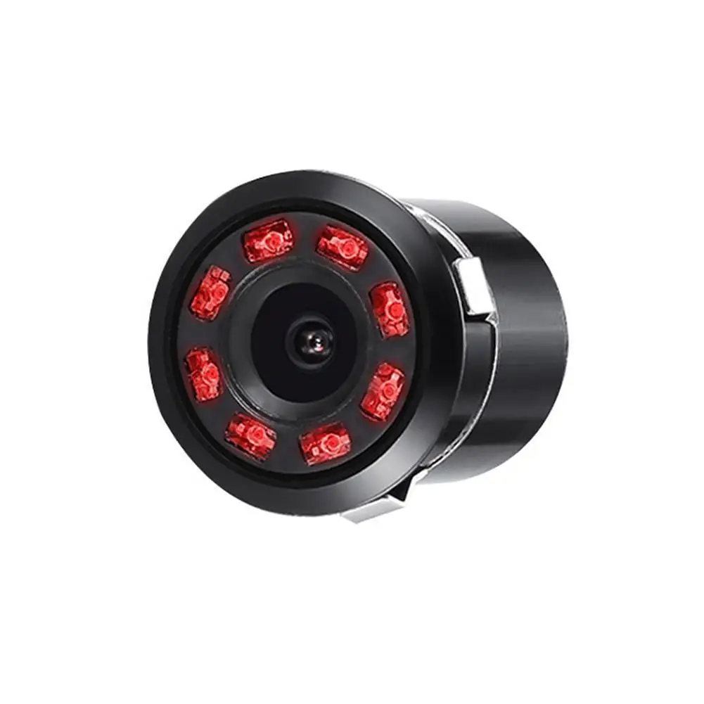 

8 LED 170 Degree Round Back Up Cameras Car Rear View Camera Reversing Parking Auto Monitor Night Waterproof Camera X5G2