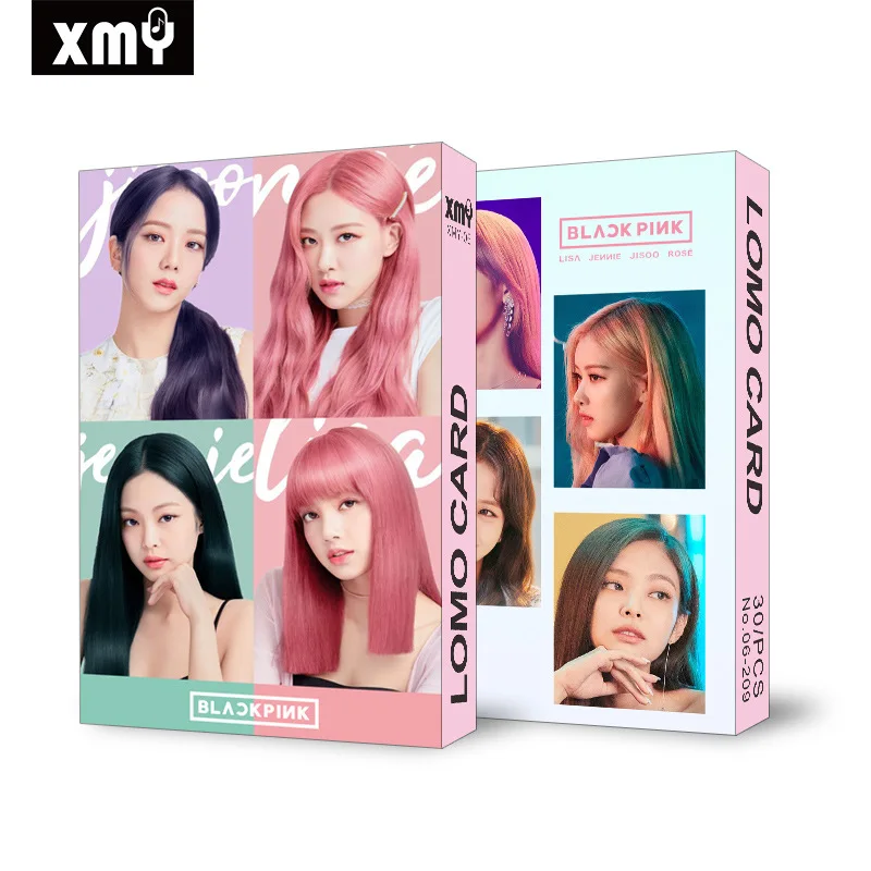Blackpink 01 30 шт./компл. Kpop защищает Детские EXO IZONE Blackpink дважды GOT7 ЛОМО карта Новое поступление хорошее качество Альбом Плакат HD Фотокарта KPOP - Цвет: Blackpink 01