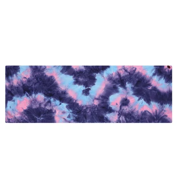 

183x63cm Non Slip Microfiber Travel Yoga Mat Towel Tie Dye Workout Sweat Absorbent Washable Fitness Quick Dry With Carry Bag