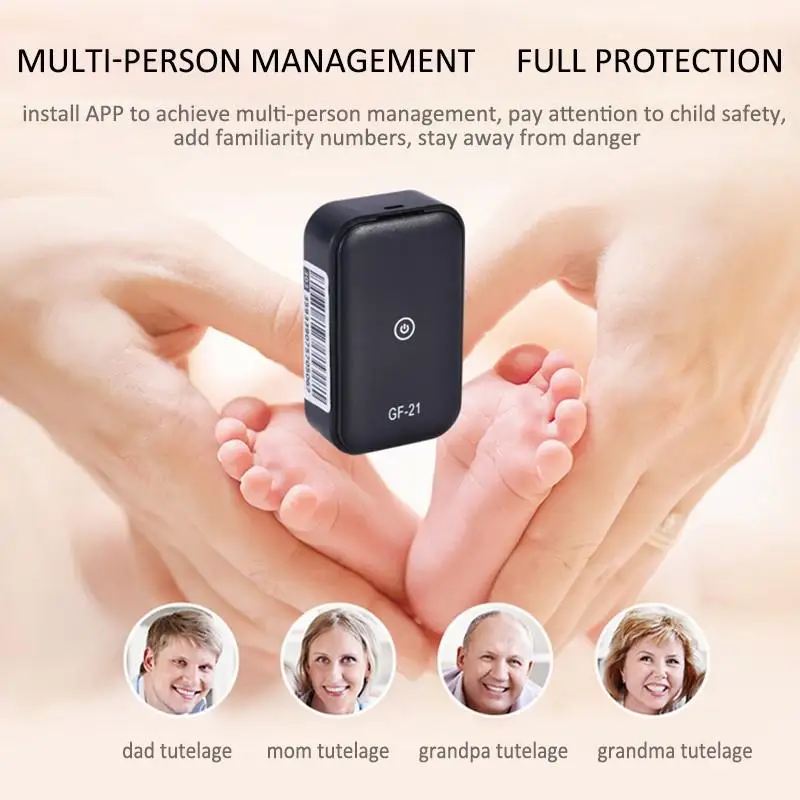 GF21 Mini Car GPS Tracker WIFI+LBS+GPS Real-time tracking Anti-Lost SOS Device App Control GF-21