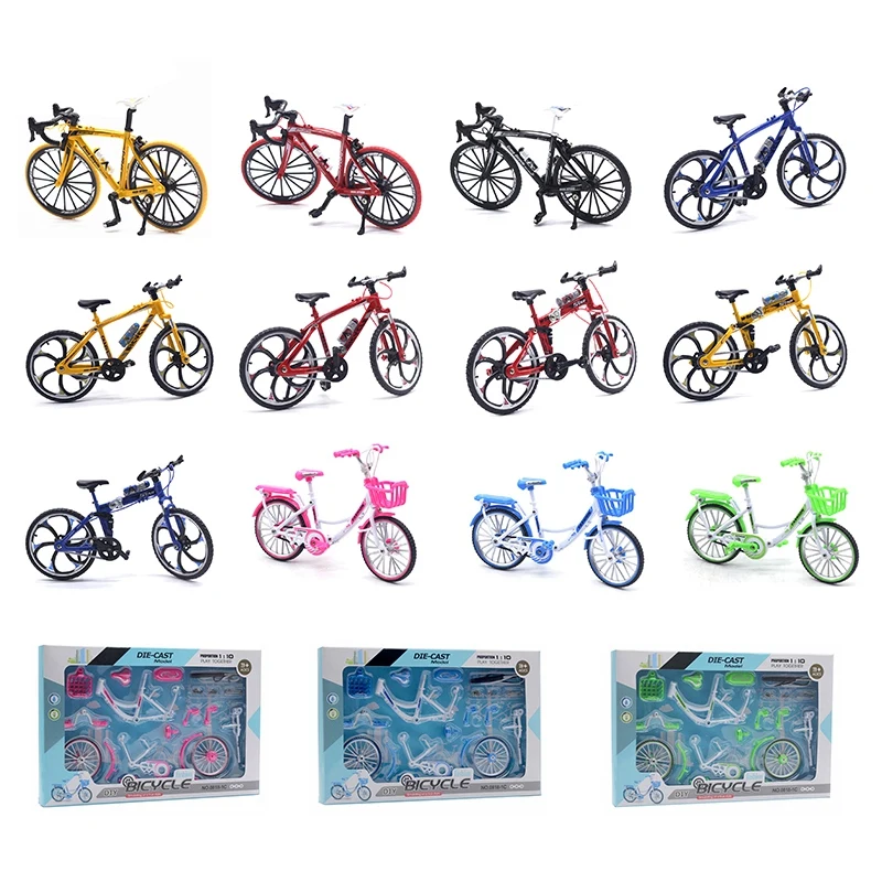 

1:10 Retro Mini Finger Bicycle Alloy Bike Model Toys Simulation Bicycle Bend Road Racing Toy Adult Collection Gifts