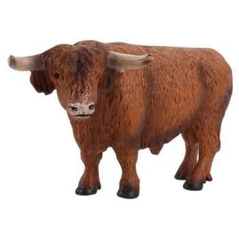 

1pc Simulation Cattle Model Toy Delicate Lifelike Animal Model for Collection