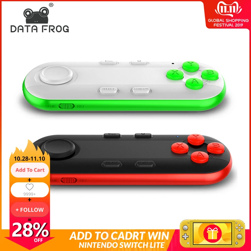 

Wireless Bluetooth Gamepad VR Remote Mini Bluetooth Game Controller Joystick For IPhone IOS Xiaomi Android Gamepad For PC VR Box