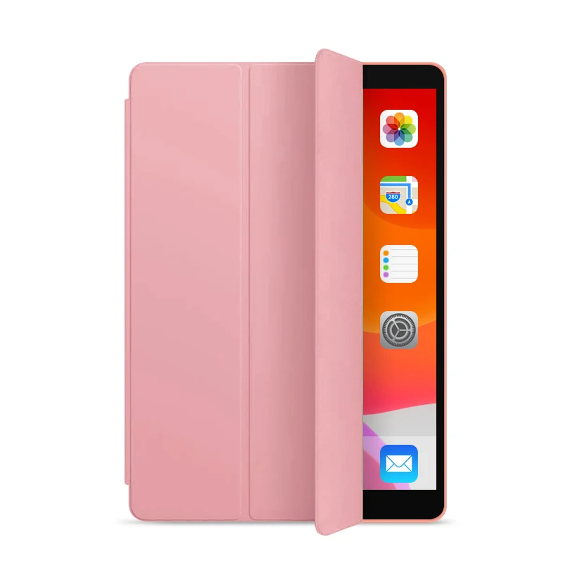 Смарт-чехол Trifold для iPad 10,2 дюймов 7-го поколения, легкий Чехол-подставка для iPad 10,2 дюйма - Цвет: Rose Gold