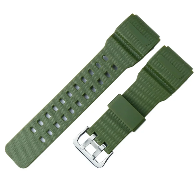 Полимерный ремешок подходит для Casio GShock mudmaster GG1000 GWG100 GSG100 аксессуары для часов - Цвет ремешка: ArmyGreen