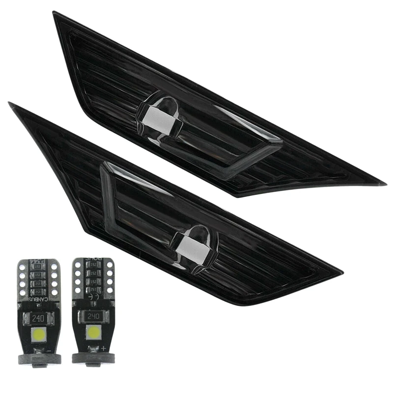 Dhbh-дымовая тонированная линза боковой габаритный Светильник W/Led для-19 Honda Civic JDM