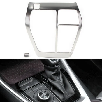 

For Toyota RAV 4 2019 2020 Car Interior Gear Shift Box Panel Chrome Decorate ABS Cover Trim RHD Only