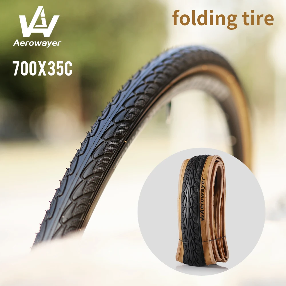 Aerowayer folding tire 700*35C Bicycle Tire 700C Road Bike Tires 60TPI