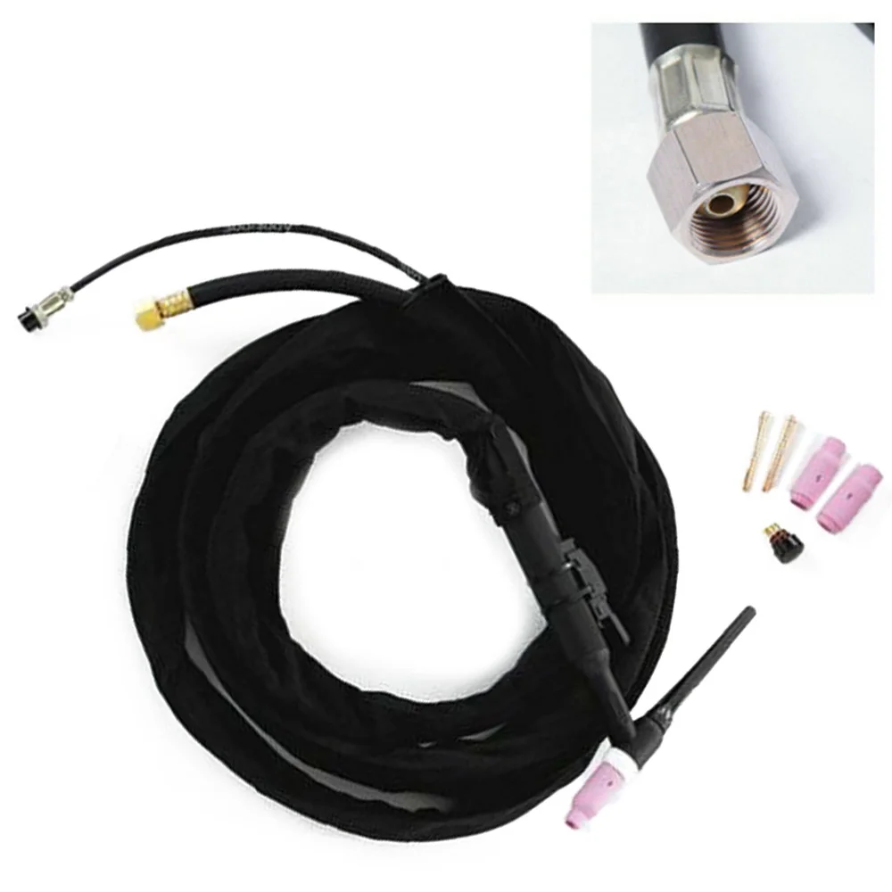 

1 Set 3 Meter TIG Torch Kit Metalworking Equipment Gas Lens Air-Cooled Flexible Set WP-17 Torch Parts Accessory