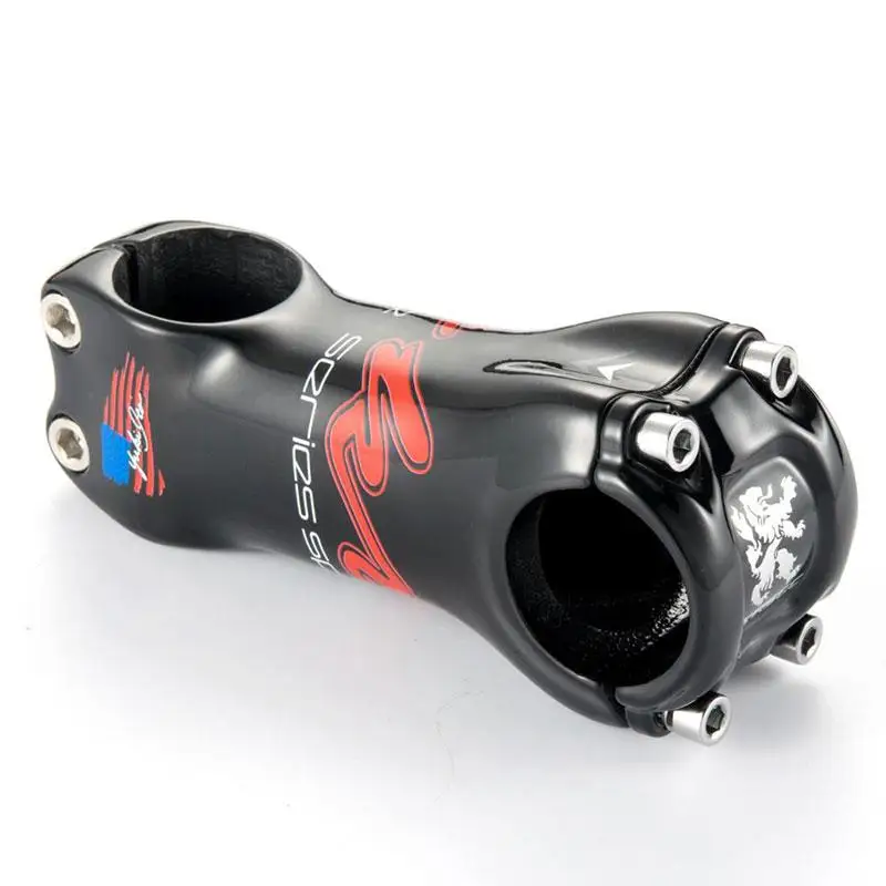 Carbon stem KRSEC T800 28.6*31.8mm 6 Degree Road/MTB 3K Gloss Carbon fiber Stems Bike Parts 90/100/110MM Bicycle Stem