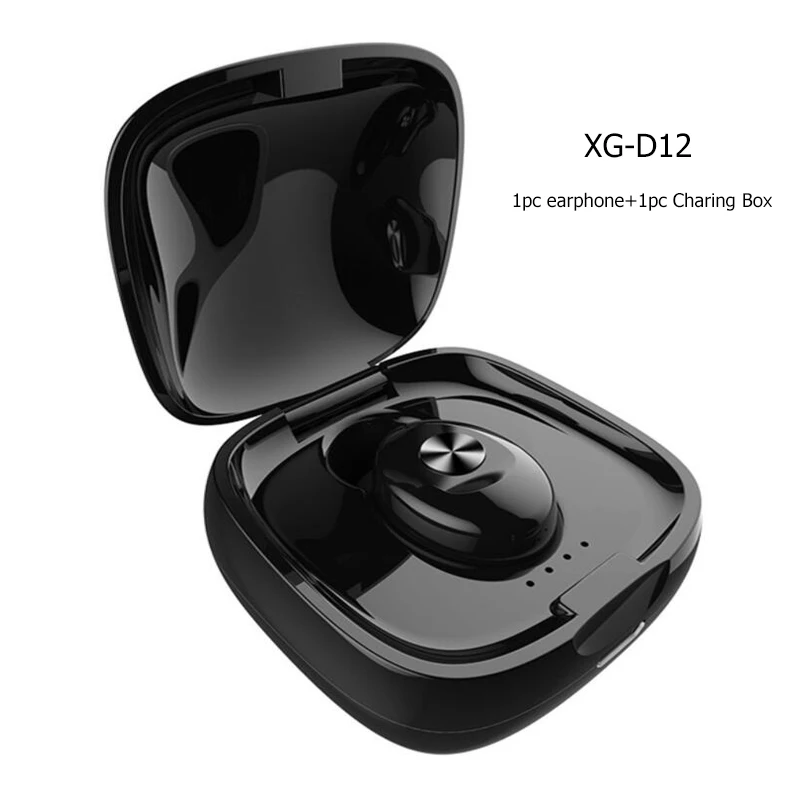 Новинка Bluetooth 5,0 наушники 3D Hi-Fi стерео наушники гарнитура с микрофоном зарядная коробка Громкая связь звонки беспроводные наушники - Цвет: XG-D12