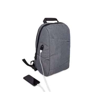 

Fashion Backpack Water-resistant Fabric Travel Camping Leisure Tote Bag With USB Charging Port Clothes Storage Luggage Bag Black