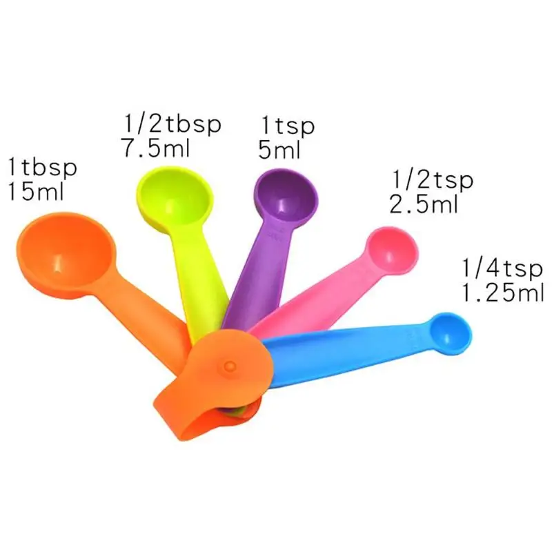 5/6pcs Measuring Spoon Hot Selling Delicate Safety Durable Scoop Kitchen Cooking Tool Powder Flavor Kichen Accessory