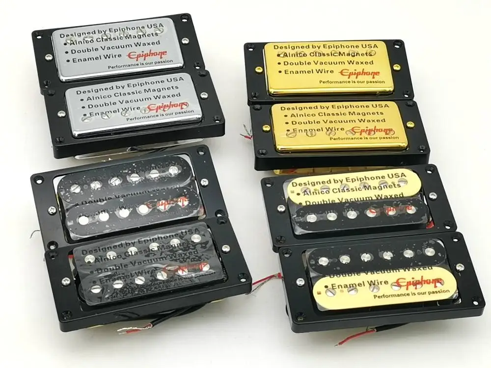 Humbucker Pickup Chrome Gold Black zebra MADE IN KOREA 1 Set Original Epi LP Standard SG Electric Guitar Alnico Bar | Спорт и