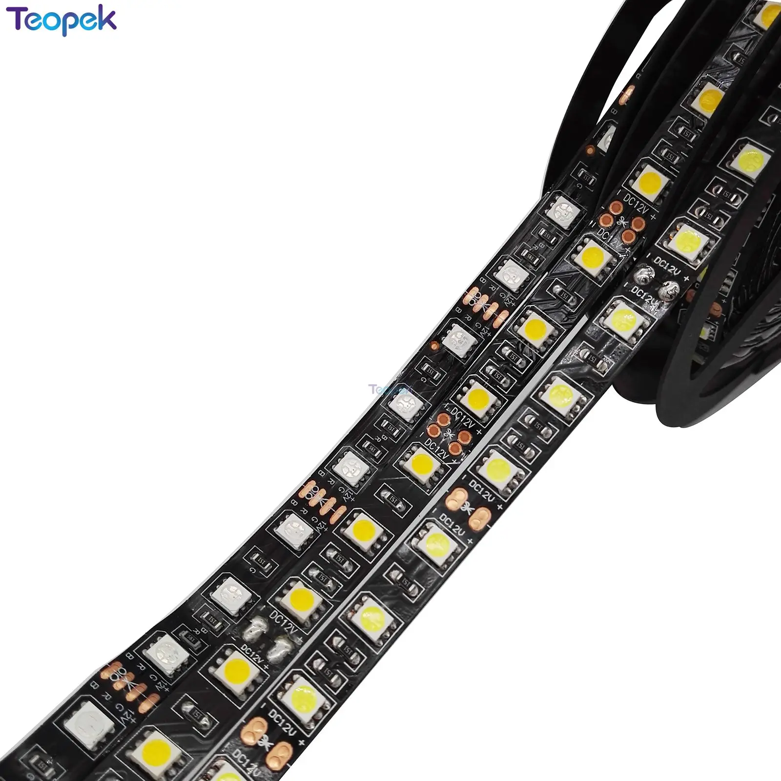 

Black PCB 5050 LED Strip,DC12V,60LED/m,5m 300LED,IP20/IP65 Waterproof,RGB,White,Warm White,Red,Green,Blue RGBW RGBWW