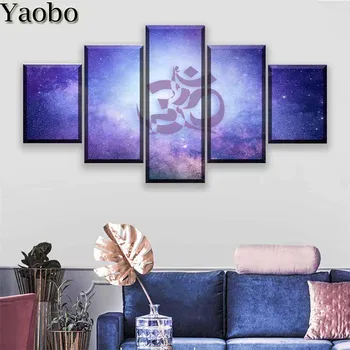 

5 Pieces Religion Symbol diamond painting mosaic decor diy diamond embroidery full drill 5d cross stitch painting rhinestones