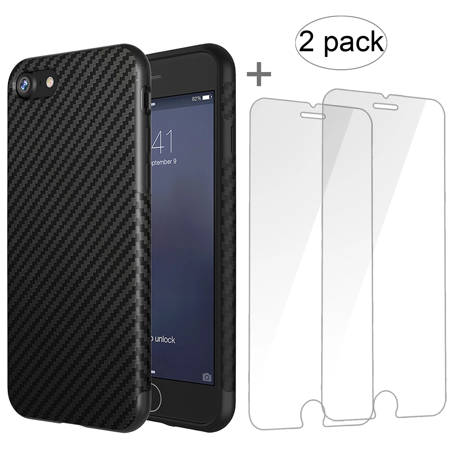LLZ.COQUE Закаленное стекло протектор углеродного волокна чехол для телефона Iphone Xr XS