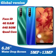 9C oryginalny smartfonów czterordzeniowy 13MP 4G RAM 64G ROM IPS duży ekran 6.26