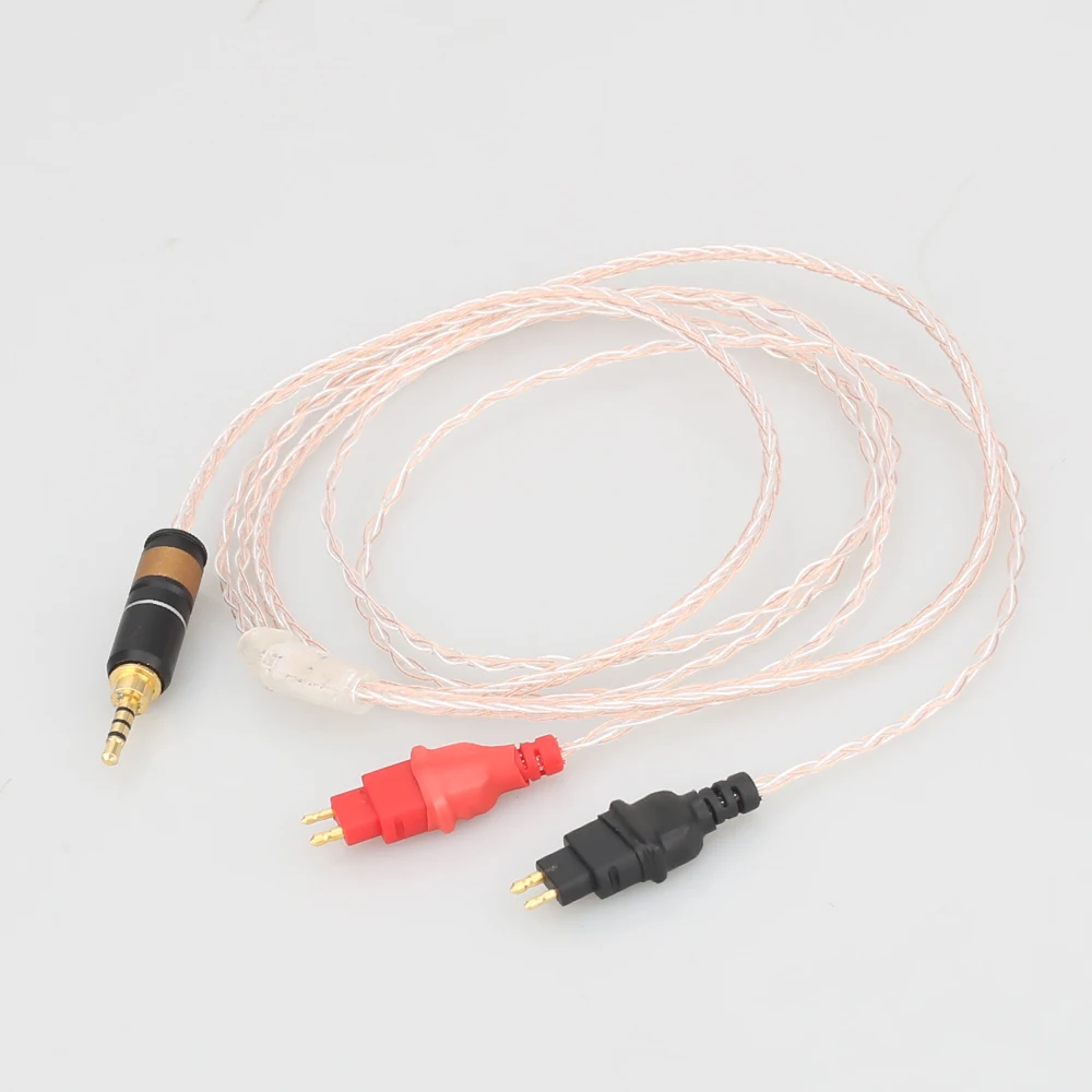 2 5 XLR 8Cores OCC Silver Plated Mixed Headphone Cable For Sennheiser HD25 1 SP HD650 HD600 HD580 HD525 HDxxx hd660s
