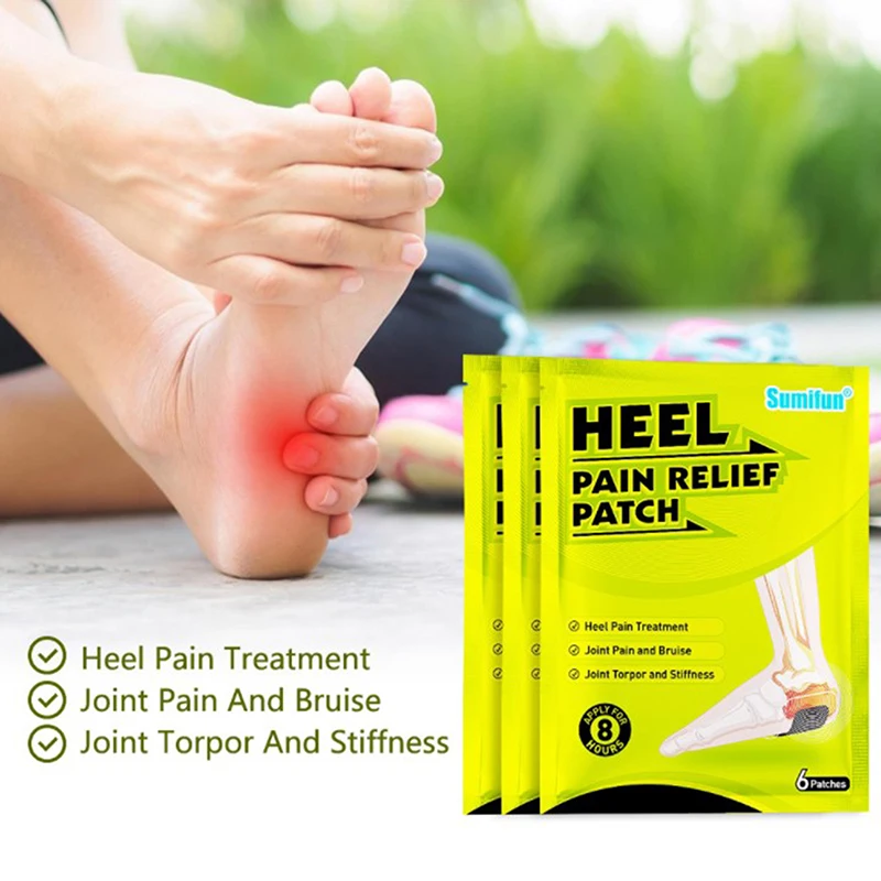 Plantar Fascia Brace 6Pcs Sumifun Hielspoor Pijn Patch Fascia Plantaris Fasciitis Bone Achilles Tendinitis