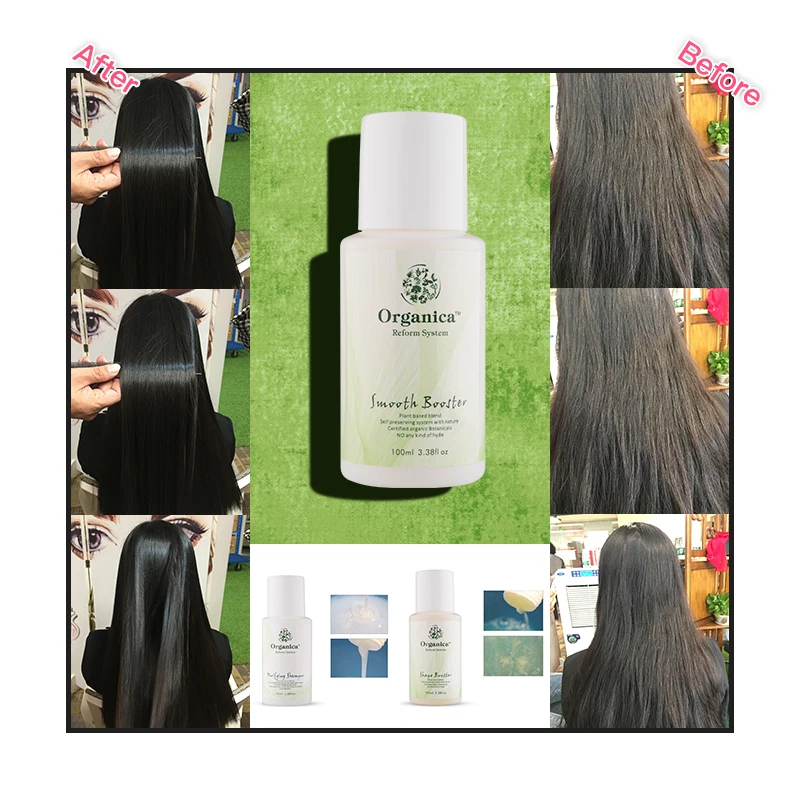 hair Keratin Smooth Organica Reform System rebonding cream Capillary hydration repair treatment Canada natural hair products